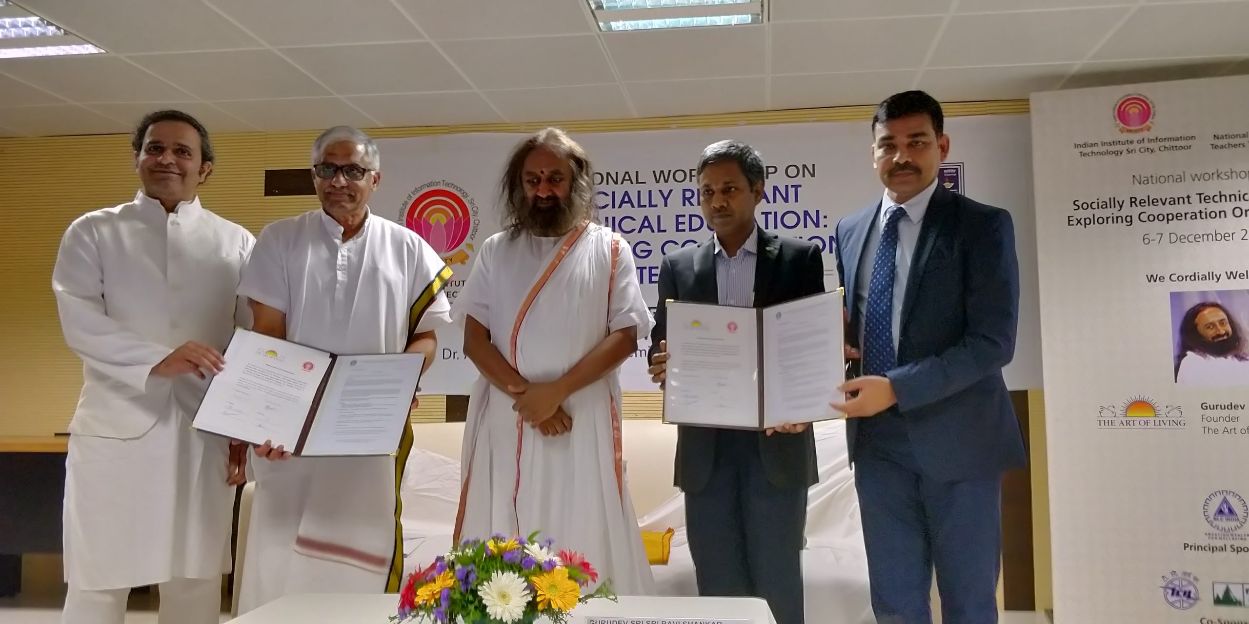 MOU Art of Living and IIIT Sri City-2 Indian Institute of Information Technology